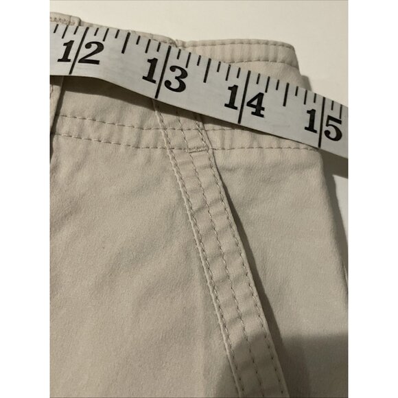 Talbots Stretch Capri Pants Women's Size 6 Petite Khaki Beige Classic Preppy - Picture 6 of 11